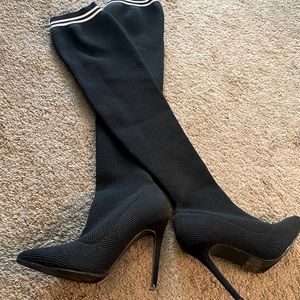 Worn twice heeled boots. Excellent condition